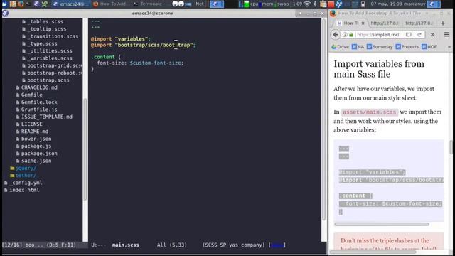 Using Bootstrap 4 with Jekyll смотреть онлайн