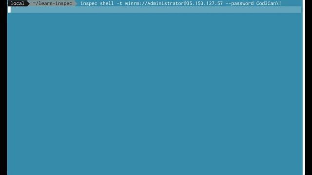 Getting Started with InSpec Part 2 - InSpec Shell (Demo) смотреть онлайн
