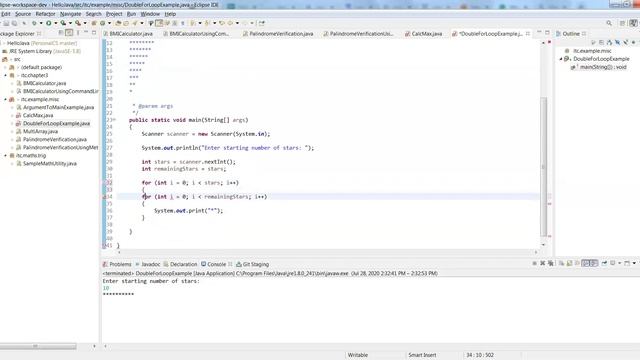 Introduction to Computing with Java - Lab Tasks Double For Loop смотреть онлайн