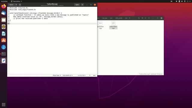 ROS Lesson 004 - Creating A Subscriber Node смотреть онлайн