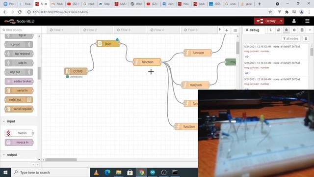 Analog Sensor Reading| Arduino|Node-Red| Serial Coomunication|Node_Red-UI смотреть онлайн
