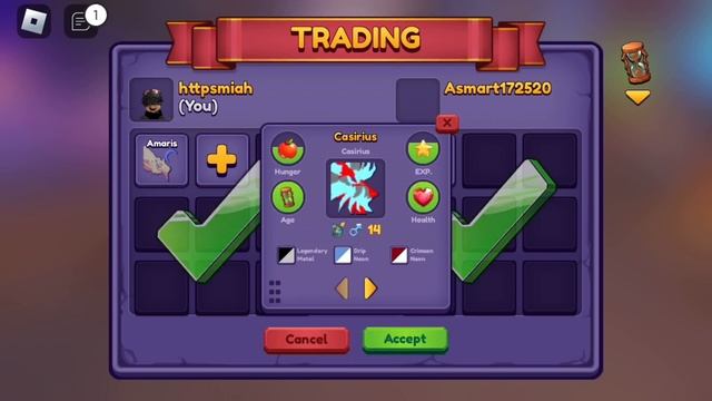Trading a non-mutated legendary color amaris (W/F/L) [Dragon Adventures] смотреть онлайн