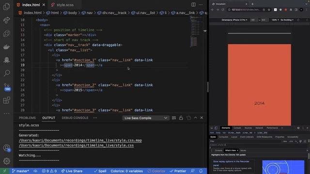 Timeline with Scroll-able and Drag-gable implementation using HTML, CSS ,JavaScript and GSAP librar смотреть онлайн