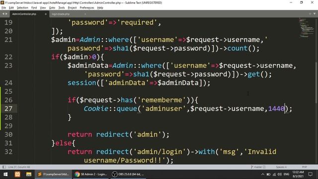 Laravel Full Course - Hotel Management System | Login Remember Me Checkbox | Laravel Tutorials #10 смотреть онлайн