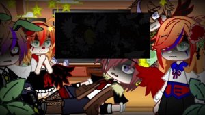 Afton family + Noah(Ennard) react to Michael and his friend(Fnaf 4 tormentors)/p2/My Au/By : Kio