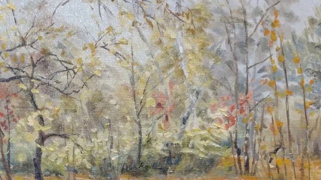 Осень. этюд / Autumn. etude / Художник Галина Горбановская / Artist Galina Gorbanovskaya смотреть онлайн