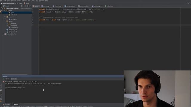 Websocket (вебсокеты): связка PHP + JavaScript. 30-ти минутка совместной разработки. смотреть онлайн