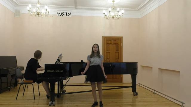 Синицина Дарья - Песня "Фиалка" (Дж. Боллати) смотреть онлайн