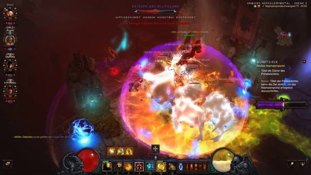 Diablo 3 - 75 Grift Mönch Support Live!! смотреть онлайн