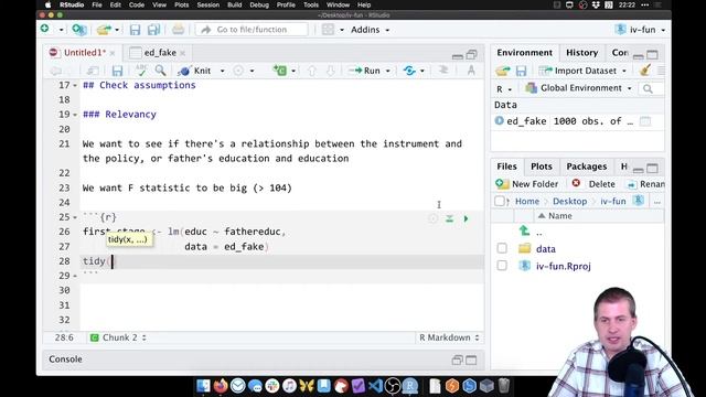 PMAP 8521 • Example: Instrumental variables with R: 2: Checking instrument validity смотреть онлайн
