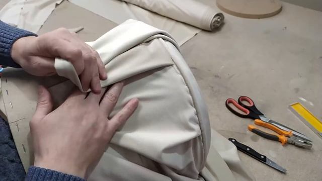 КРУГЛЫЙ ПУФ своими руками мебель DIY Ottoman