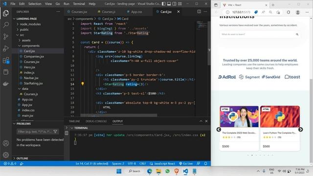 How To Build An Awesome Landing Page in ReactJS & TailwindCSS смотреть онлайн