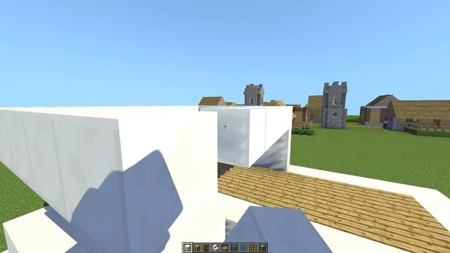 Как построить МАЛЕНЬКИЙ и ПРОСТОЙ модерн дом В МАЙНКРАФТ ТУТОРИАЛ minecraft хай-тек стартовый дом смотреть онлайн