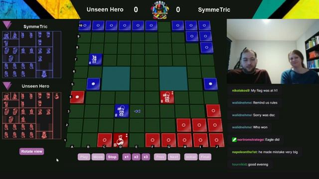 Stratego - Unseen Hero vs SymmeTric - Round #3 Champion of the Fortress I смотреть онлайн