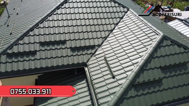 Țiglă metalică RAL 6020 mat смотреть онлайн