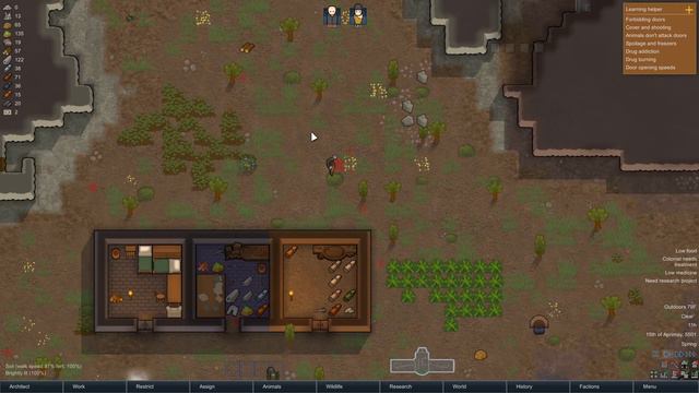 Rimworld | One Single Colonist Starting with Nothing on Cassandra Classic Merciless | Vanilla Part смотреть онлайн