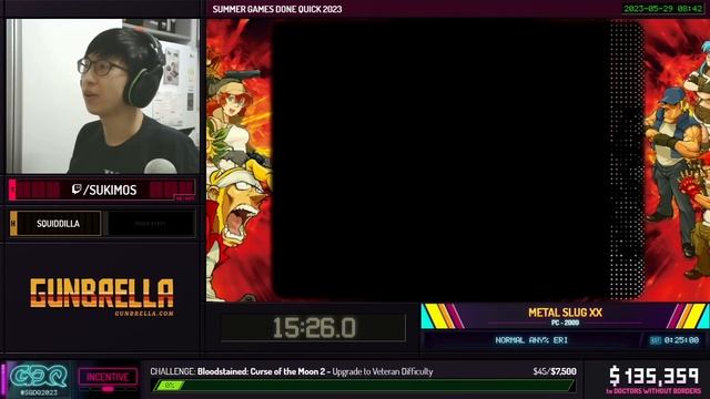 Metal Slug XX by sukimos in 22:10 - Summer Games Done Quick 2023 смотреть онлайн