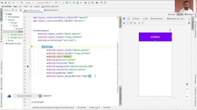 Android ScrollView || ScrollView in Android || Android Tutorial || In Hindi смотреть онлайн