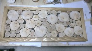 Панно из спилов дерева