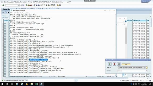 Exporting data from SAP using GUI scripting смотреть онлайн