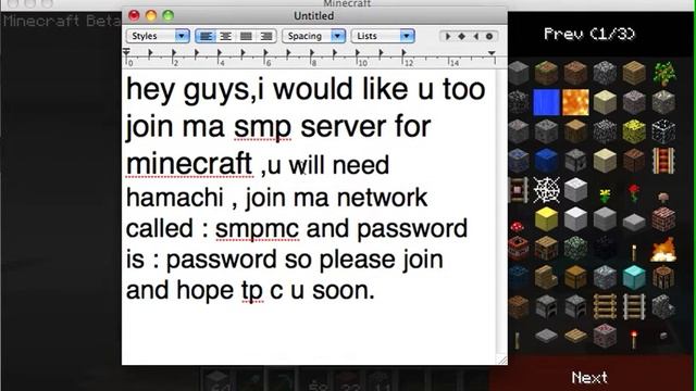 MINECRAFT MP: Ma Mc Server