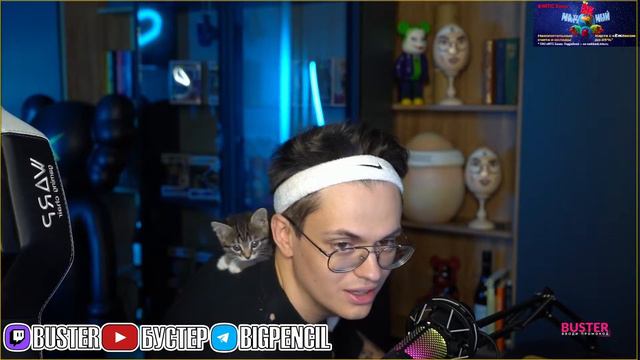 БУСТЕР показал киску Кати и погладил её на стриме смотреть онлайн