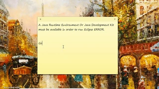 A java Runtime Environment (JRE) or JDK must be available in order to run Eclipse. смотреть онлайн