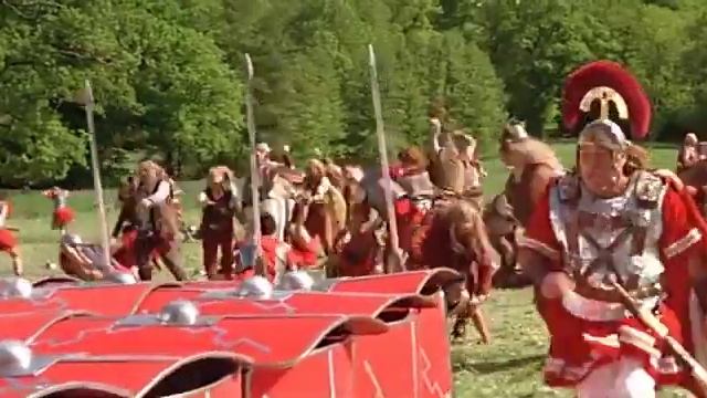 After drinking the magic potion, the villagers wounded a group of soldiers смотреть онлайн