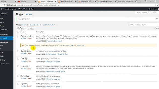 WordPress Plugin Development Bangla tutorial from scratch -- Drop Table When Plugin Uninstall -- смотреть онлайн
