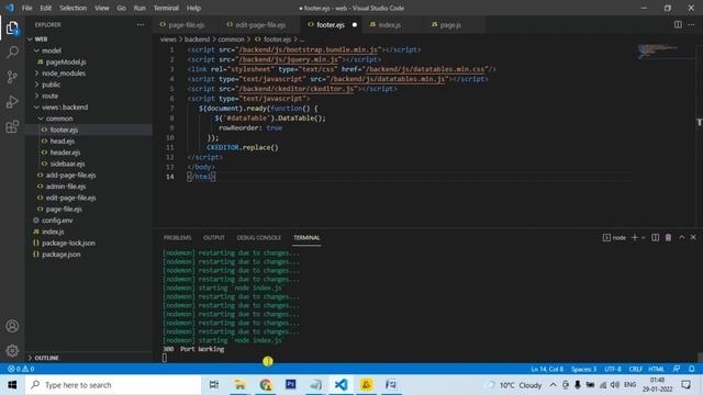 How to use CKEditor || Node js Dynamic Website смотреть онлайн