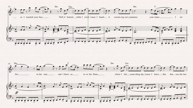Oboe - Set Fire to the Rain - Adele Sheet Music, Chords, & Vocals смотреть онлайн