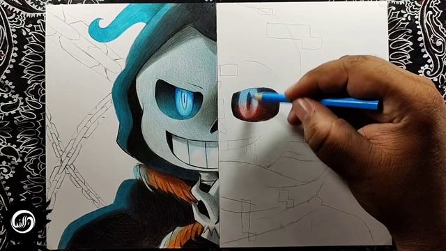 Drawing - Reaper Sans VS Geno Sans ( UNDERTALE AU ) смотреть онлайн