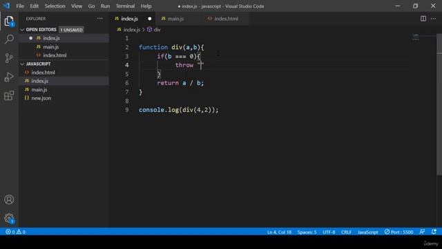 002 Exercise Throw Custom Error Object смотреть онлайн