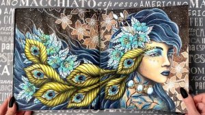 Законченная раскраска "Рассветный час" | My completed Coloring Book "Magical Dawn" | Hanna Karlzon