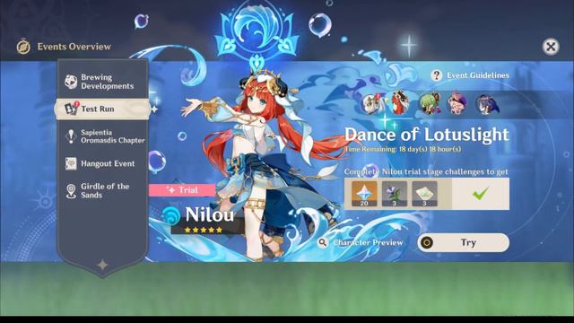 Claiming All Rewards Character Test ReRun Nahida & Nilou | Genshin Impact 3.6 смотреть онлайн