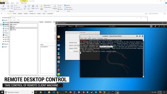 BE Project - Multi Client Remote Monitoring & Administration смотреть онлайн