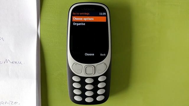 Nokia 3310 Change Menu View and Create Shortcut Go To Menu List смотреть онлайн