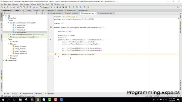 Firebase 2018 Android Part 4 (Login FirebaseAuth) смотреть онлайн