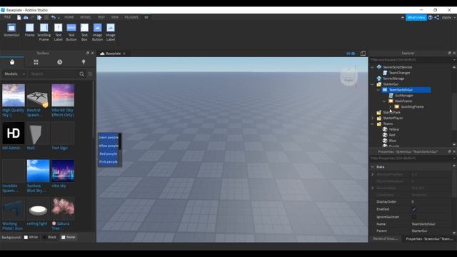 How to Make Team Changer GUI in Roblox Studio смотреть онлайн