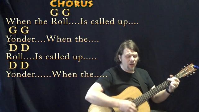 When The Roll Gets Called Up Yonder (Hymn) Guitar Cover in G with Chords/Lyrics смотреть онлайн
