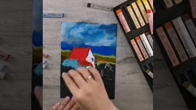 как рисовать пастелью на наждачной бумаге? смотреть онлайн