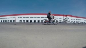 Остановочный путь на электровелосипеде со скорости 25кмч. первые пробы