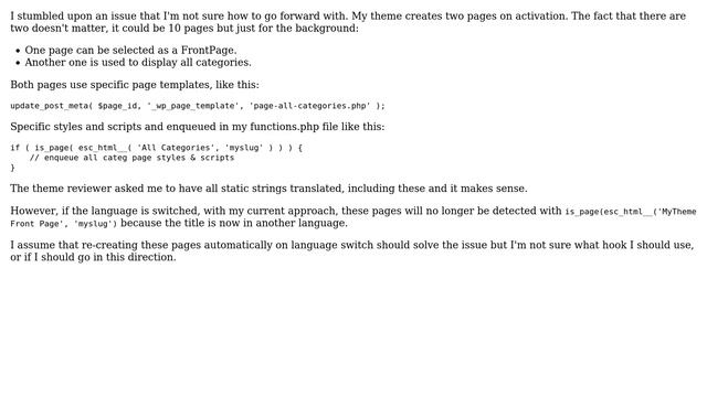 Wordpress: Alter theme pages on language switch смотреть онлайн