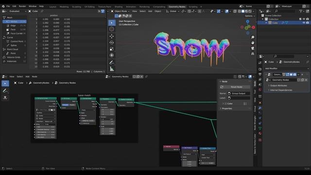 Snow & Icicles With Blender Geometry Nodes