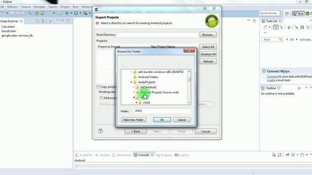 How to import android project in eclipse смотреть онлайн
