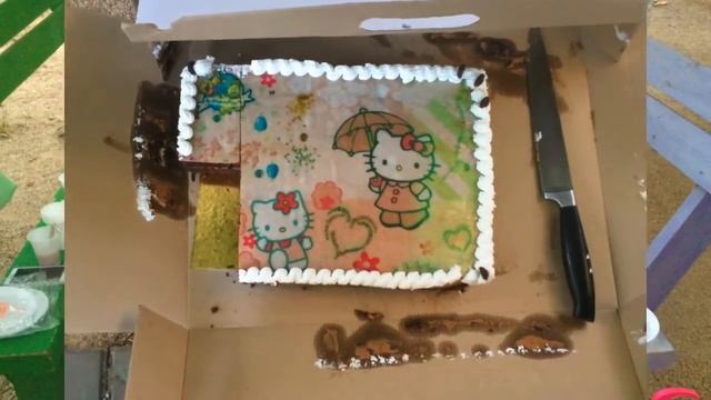 Нам 2 годика . Празднуем День Рождения с тортиком Hello Kitty .Весёлое видео для детей . 3 часть . смотреть онлайн