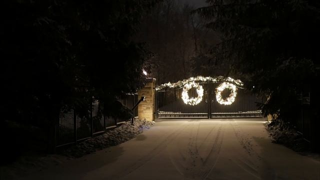 WINTER Snow Storm Evening and Cozy Homes in Forest Relaxing Winter Sounds Ambience today смотреть онлайн
