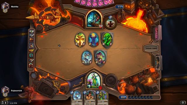 [Hearthstone] C'Thun Druid (S27 - 09) Positive Thinking against Crusher Shaman смотреть онлайн