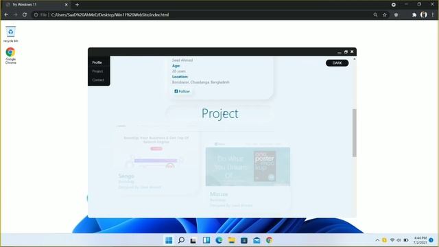 I Created Windows 11 Using HTML, CSS & JavaScript ?? смотреть онлайн