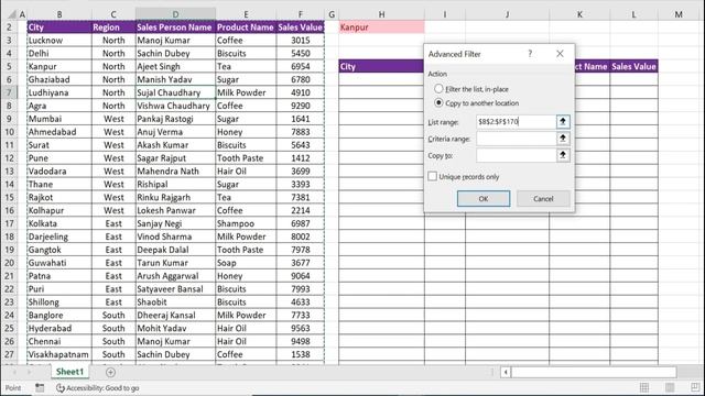 Advanced Filter Automation in Excel | How to use Advanced Filter in Excel смотреть онлайн